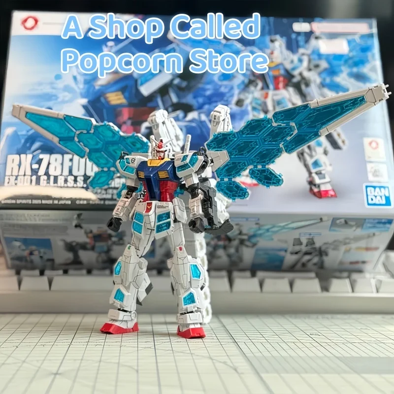 

Bandai Rx-78f00/E Gundam Action Figure Ex-001 Feather Unit Anime Assembly Model Kit Toys Gifts Original Box