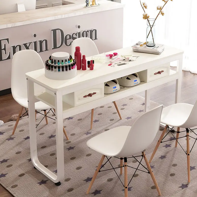 

Simple Internet celebrity manicure table and chair e****mical set double single nail table workbench European small table