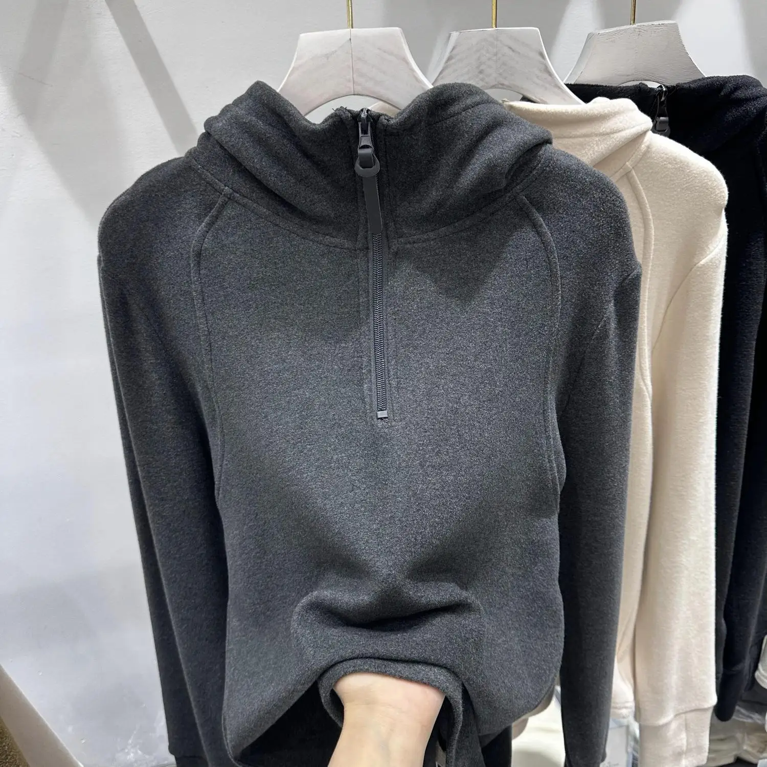 Hooded Hoodies Women Thickening Zipper Keep Warm Long Sleeve Casual Tops Autumn Winter Cozy Loose Windbreak All-match Faddish