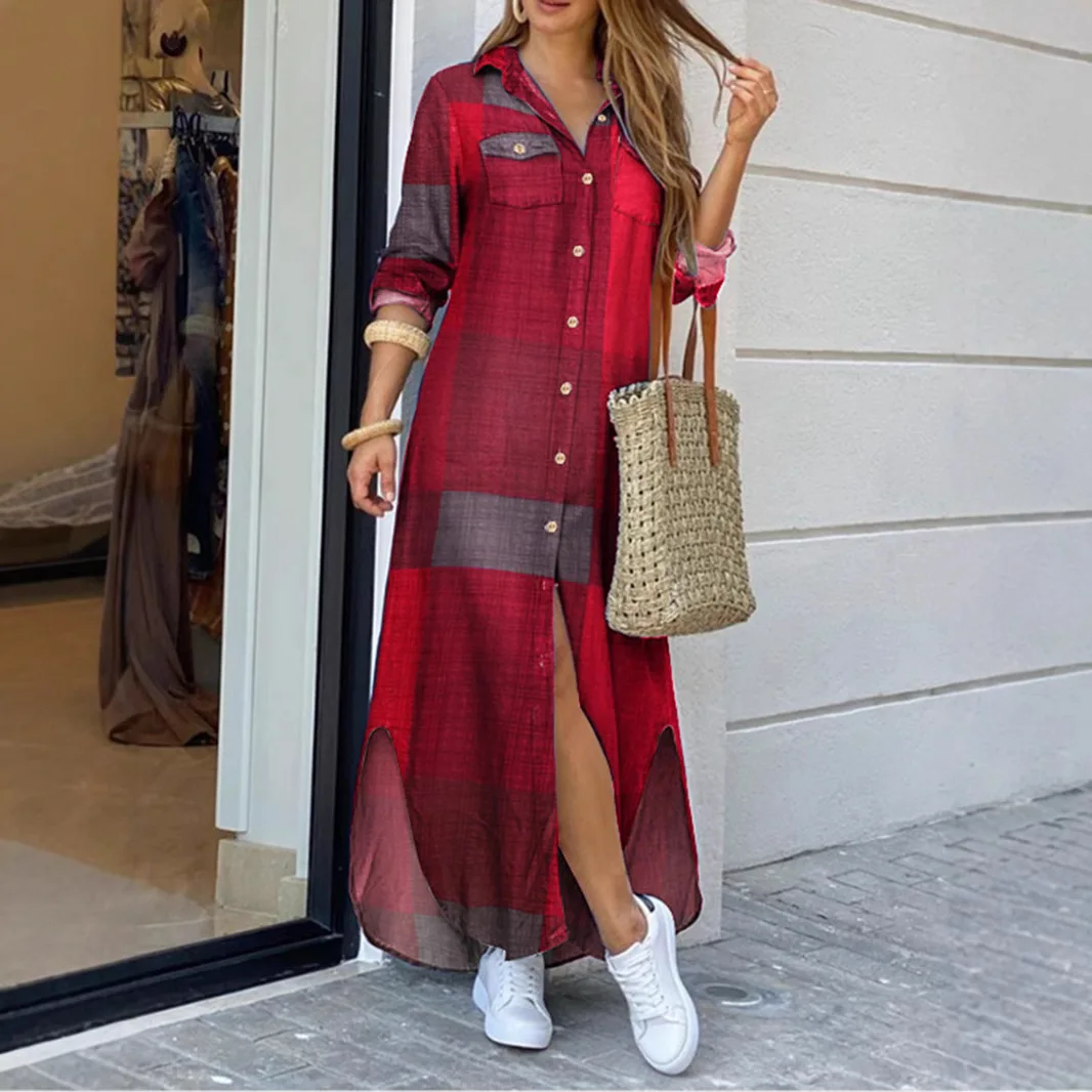 

Shirt Loose Fashion Striped Medium And Long Women's Shirt Pocket 2025 Autumn And Winter New Fashion High Street Long