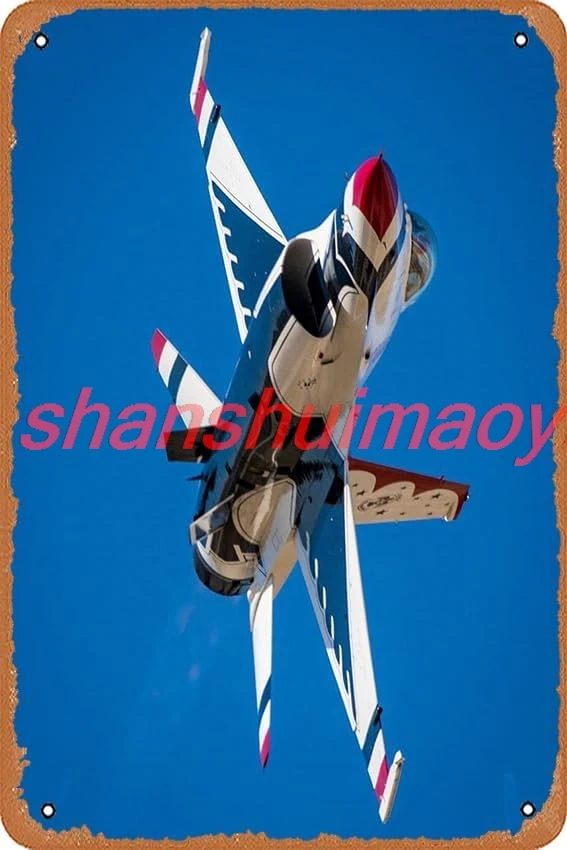 AirBnk USAF Thunderbirds Aviation Retro Vintage Decorative Metal Tin Sign 8x12 Inch sign