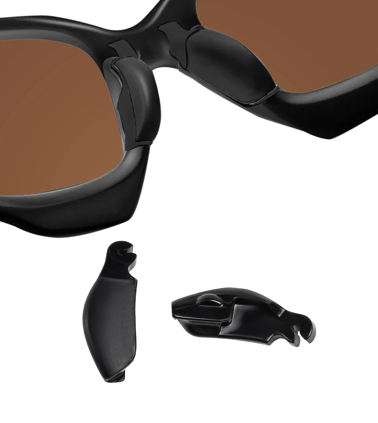 Silicone Replacement Nose Pad Nose Piece for Oakley Racing Jacket Asian Fit/Racing Jacket Vented OO9171/Wind Jacket Sunglasses