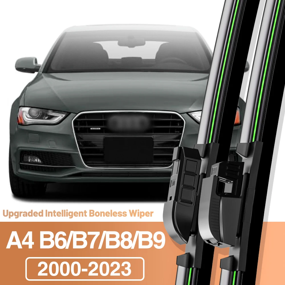 

2pcs For Audi A4 B6 B7 B8 B9 2000-2023 Front Windshield Wiper Blades Windscreen Window Accessories 2001 2005 2010 2016 2017 2018