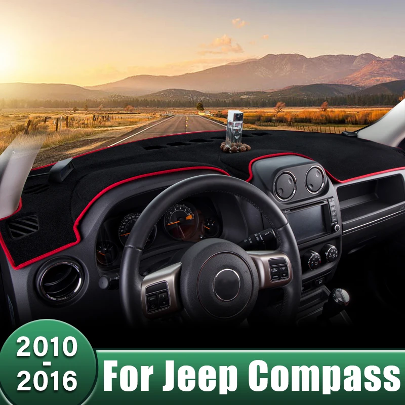 

Car Dashboard Mat Avoid Light Sun Shade Pad Anti-UV Cover Protective Carpets For Jeep Compass 2010 2011 2012 2013 2014 2015 2016