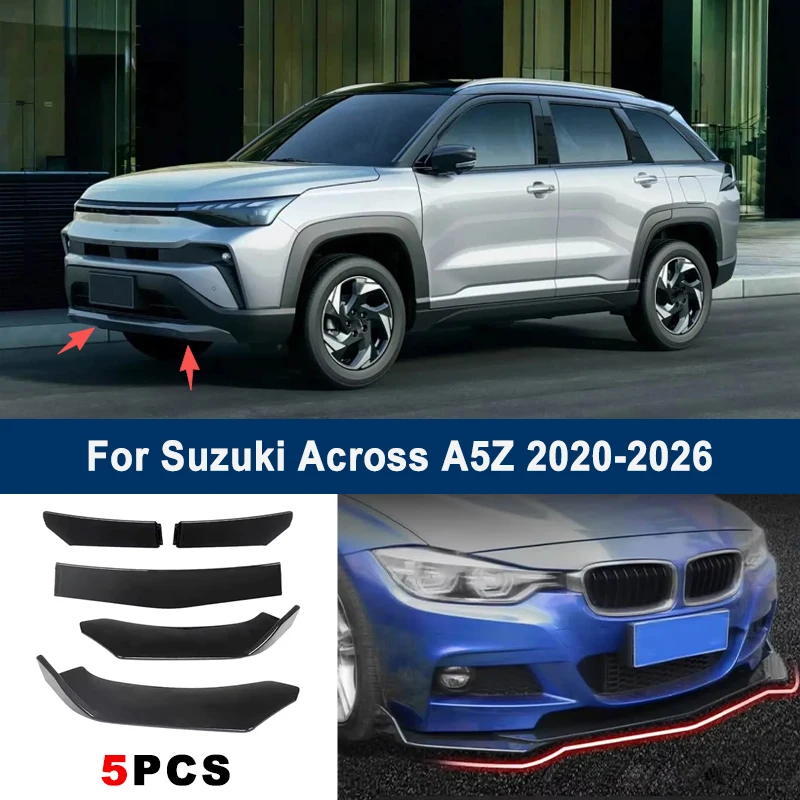 

Регулируемый комплект из 5 секционных сплиттеров переднего бампера для Suzuki Across A5Z 2020-2026, внешний спортивный обвес для автомобиля