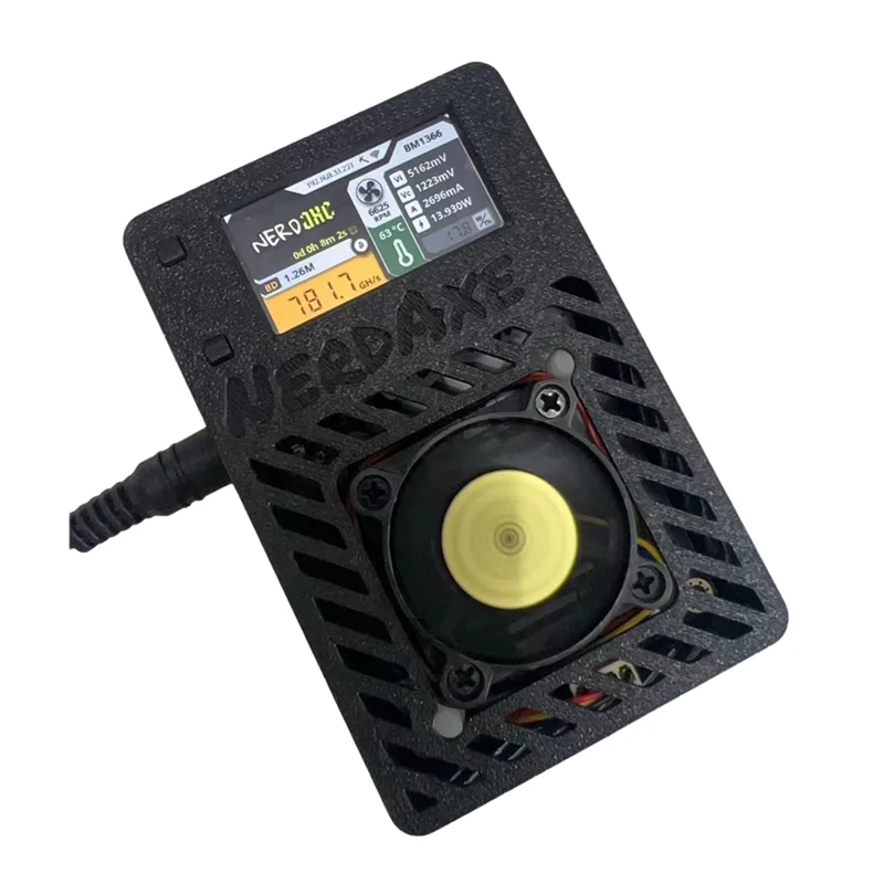 

0Z-Nerdaxe Miner Nerdminer 500Gh/S S19XP BM1366 ASIC Bitcoin Micro Miner Лотерейный майнер с дисплеем Британская вилка