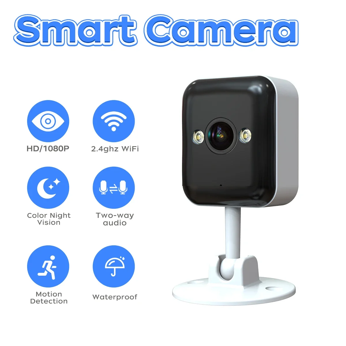 

Outdoor Mini WiFi IP Cam Smart Home Security Camer 1080P HD Color Night Baby Monito Two Way Audio Video Surveillance