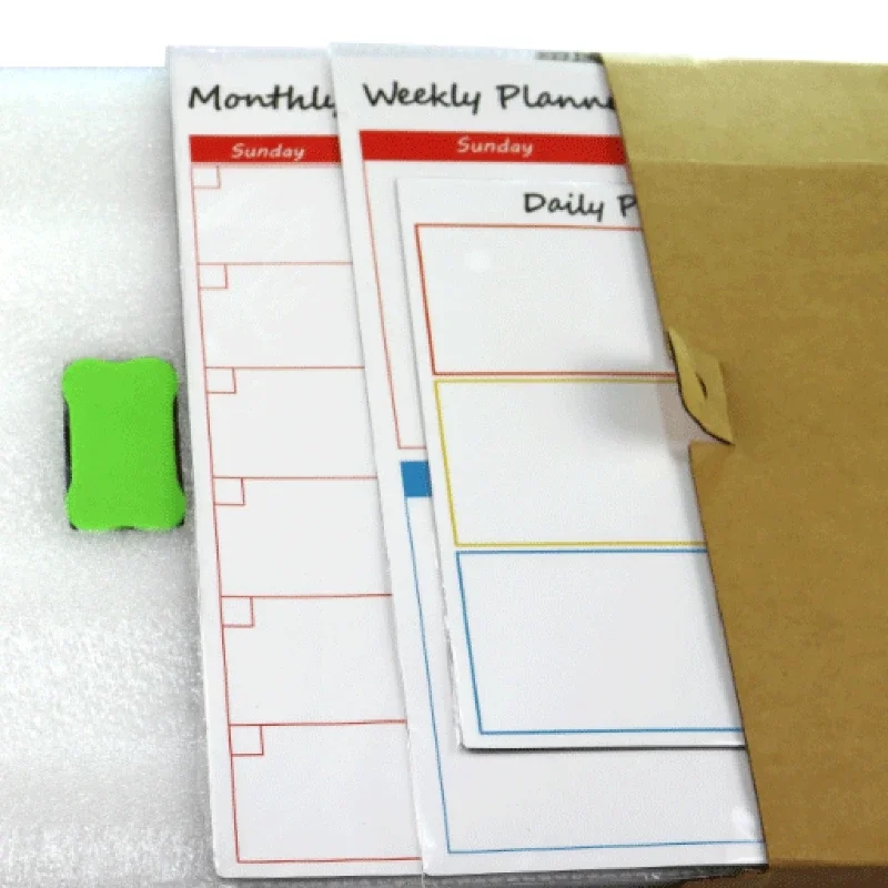 Self-discipline Whiteboard Monthly/ Weekly Schedule Soft Board Memo Message Board Fridge for student