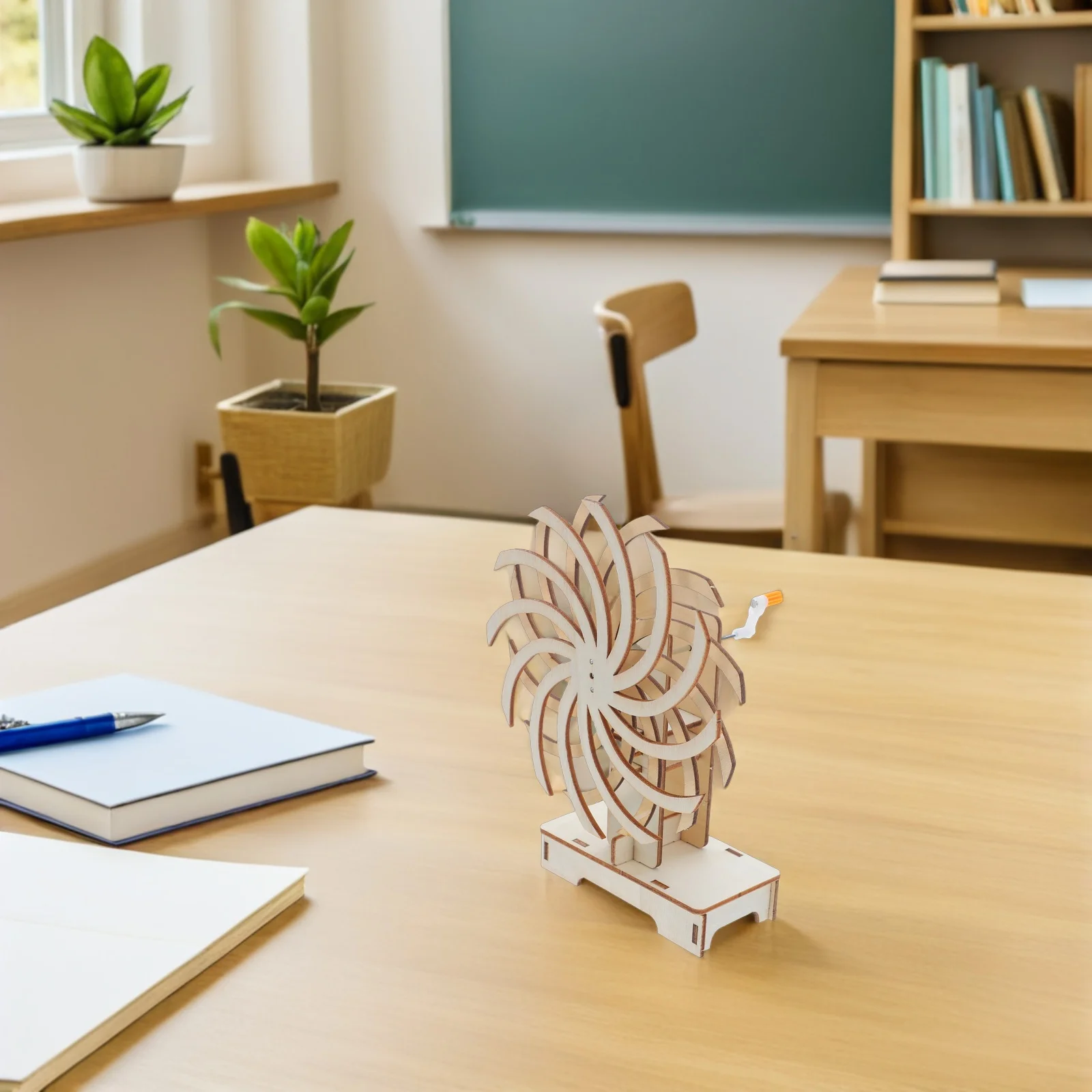 

1Set DIY Wooden Turntable Science Experiment Kit for Students Physics Education Classroom Learning Project