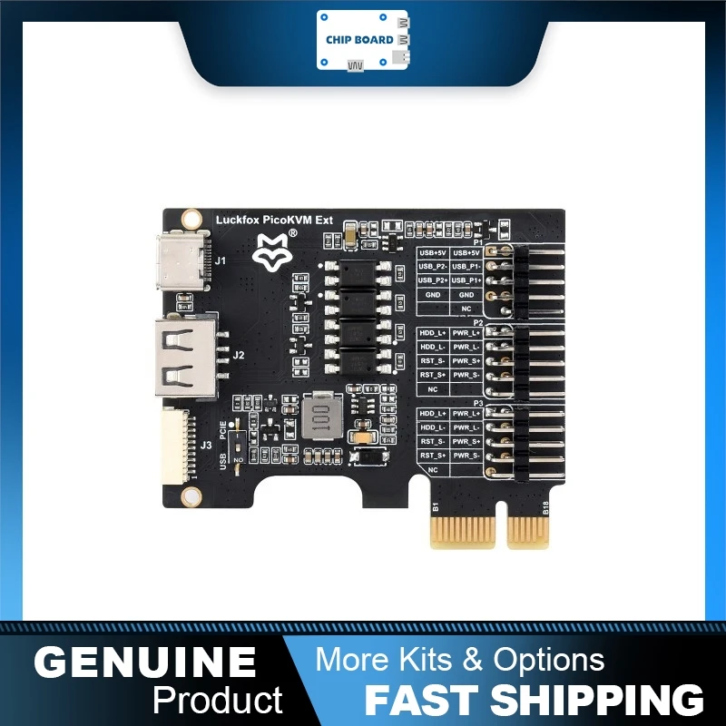 

Waveshare-Luckfox PicoKVM Ext Board: многопортовая плата расширения PCIe KVM для удаленного управления питанием через USB
