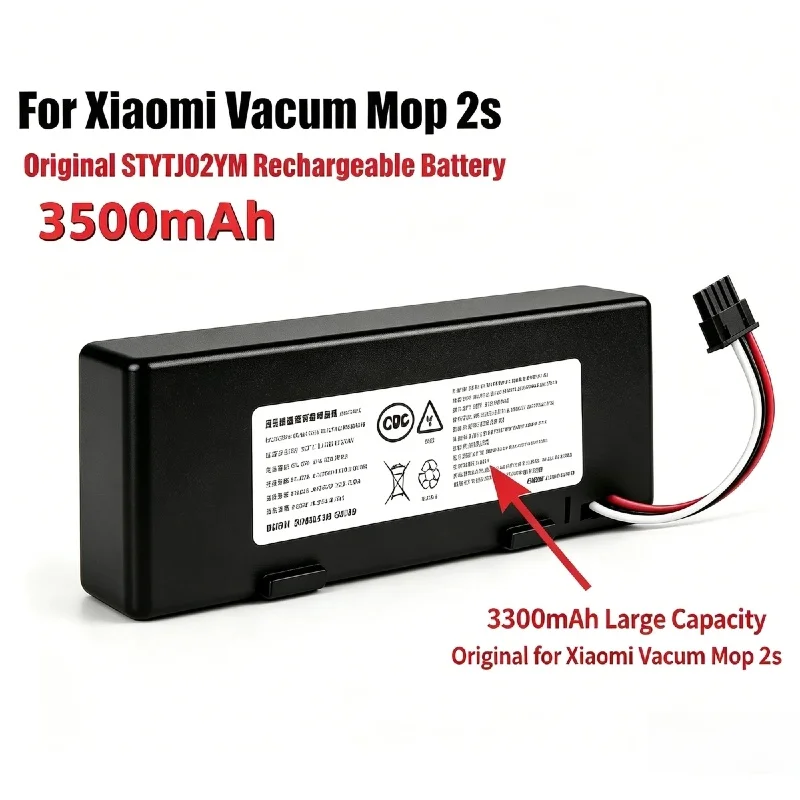 

Rechargeable14.4V 3500mAh Spare Battery ForXiaomi Mi Vacuum-Mop2S STYTJ02YM Mijia LDS VacuumVacuum-Mop P SweepingMopping Machine