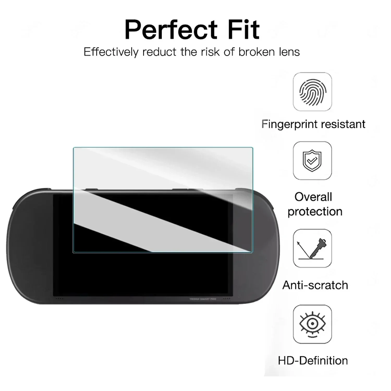 Antic-Scratch Tempered Glass Film for R46H Game Consoles HD Screen Protector Protective Glass Film Accessories and Bag view 3