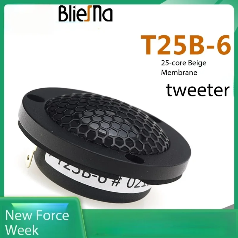 

Аудиодинамик BlieSMa T25B-6 HiFi: неодимовый магнитный купольный твитер 6 Ом с бериллиевой диафрагмой 25 мм для превосходного качества звука