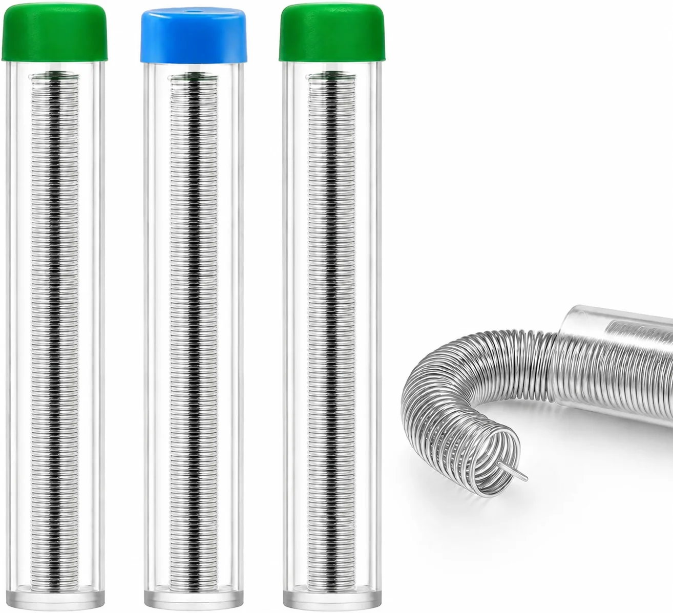 Portable Tube Solder Wire 63Sn37Pb/99.3Sn0.7Cu Lead Free Rosin Core 8g/15g 3IN1 Kit Desoldering Wick Tip Cleaner PCB Weld Tools