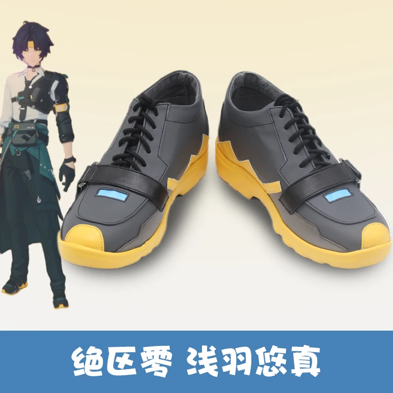 

Zenless Zone Zero Asaba Harumasa Cosplay Shoes Boots Game Halloween Carnival PU Leather Shoes Custom Made