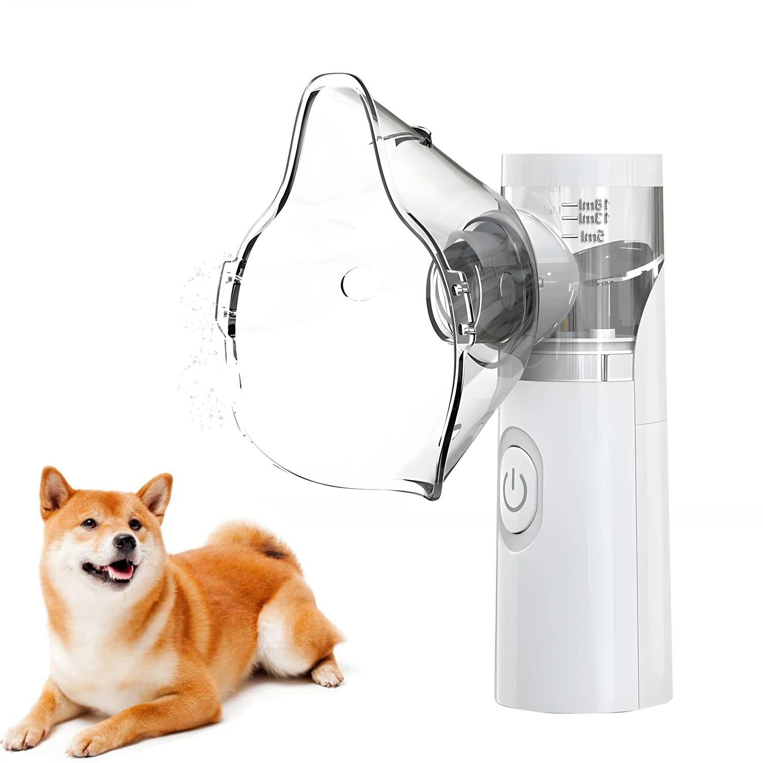 Nebulizador Inteligente Portátil para Mascotas (Perros y Gatos) de Uso Doméstico - Nebulizador Fácil de Usar para Alivio Respiratorio y Salud Animal
