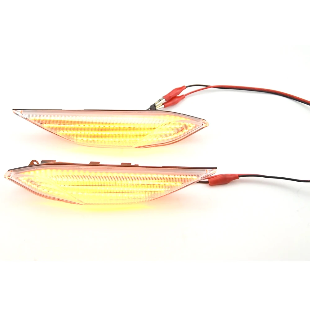 Car Indicator Turn Signal LED Dynamic Light 2Pcs For Porsche Cayenne 958 92A 2010-2014 Side Marker Amber Lamps Repeater Blinker