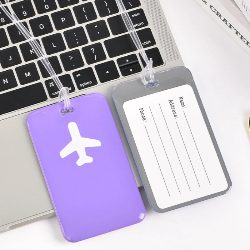 Fashion Fashion Business Travel Luggage Tag - Suitcase Address Label with ID Clip - Boarding Case Name Tag - Travel Accessories - Aliexpress Deal