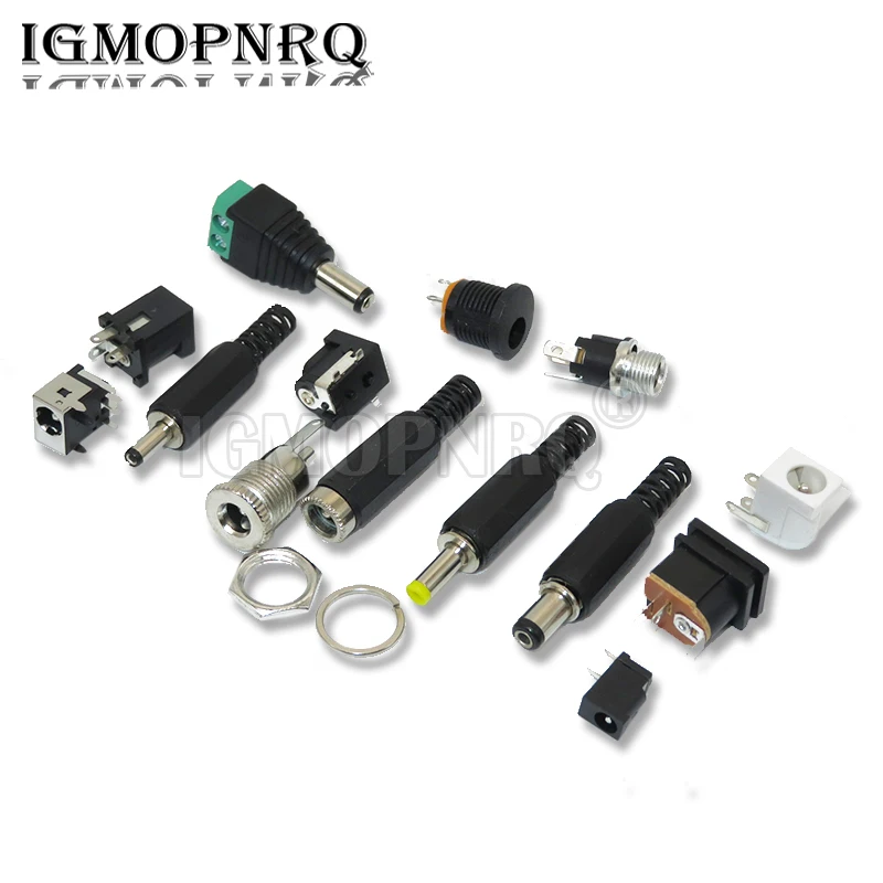 3.5x1.3mm DC Power Plug Connector Socket Male Female YX Plug  5.5x2.1mm /2.5mm/3.5mm DC005/012/012A/015/017/022/022B/025/044/099