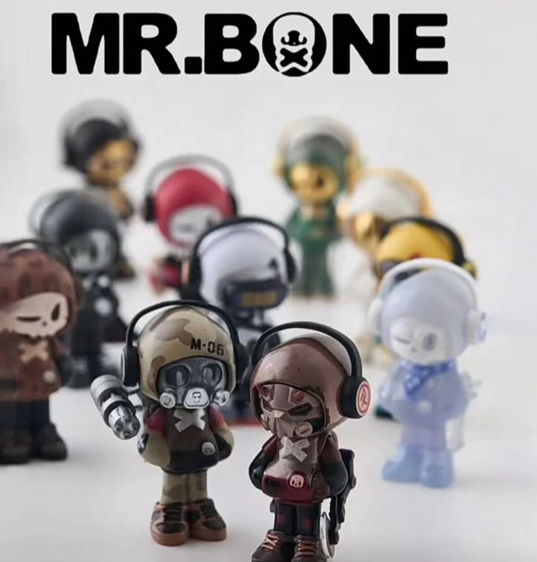 Mr.bone Mini 2nd Generation Times Travel Series Blind Box Anime Figure Mystery Box Trend Peripheral Desktop Collection Toy Gifts