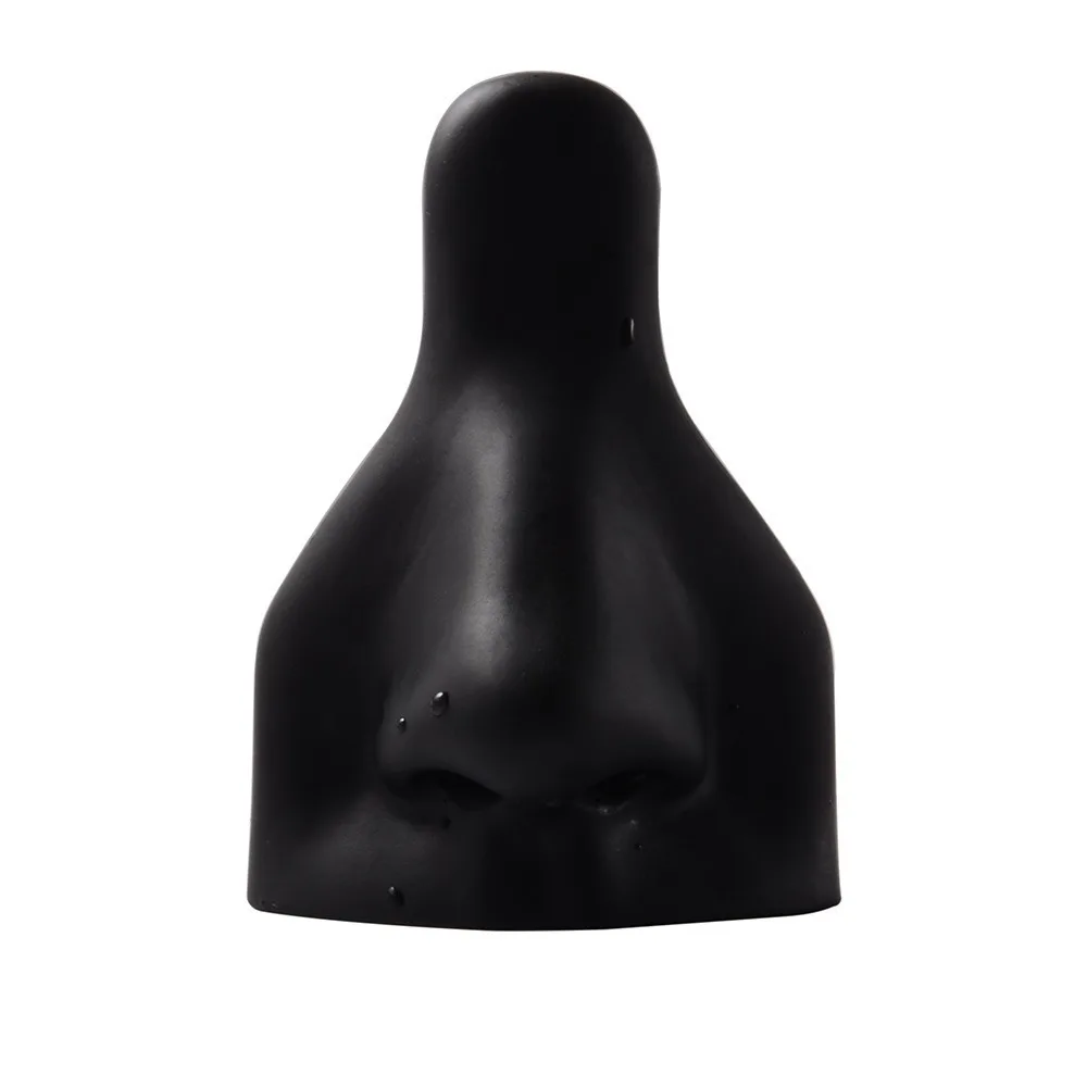 Piercing Tool Human Nose Model Rack Soft Lightweight Silicone Nose Model Nude Black Nose Stud Display Stand Crafts DIY