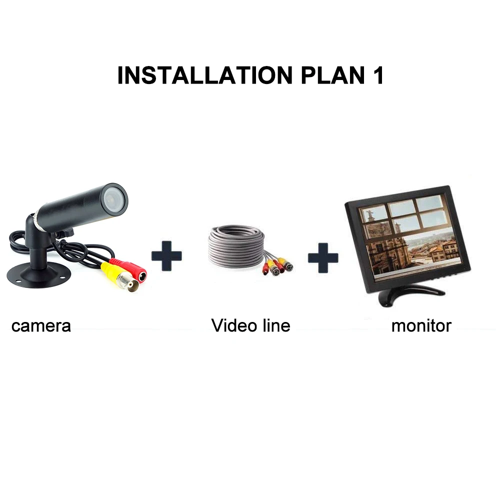 Mini HD Bullet Camera 1000 TVL CCTV 960H Security Peephole Camera Surveillance 3.6mm Angle Lens for DVR Home Security Camera