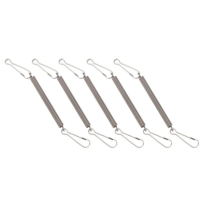 5PCS Spring with 2 Clips Used Singly or in Combination to Hold Rabbit Water Dispenser Drinking Bottle for Small Animals
