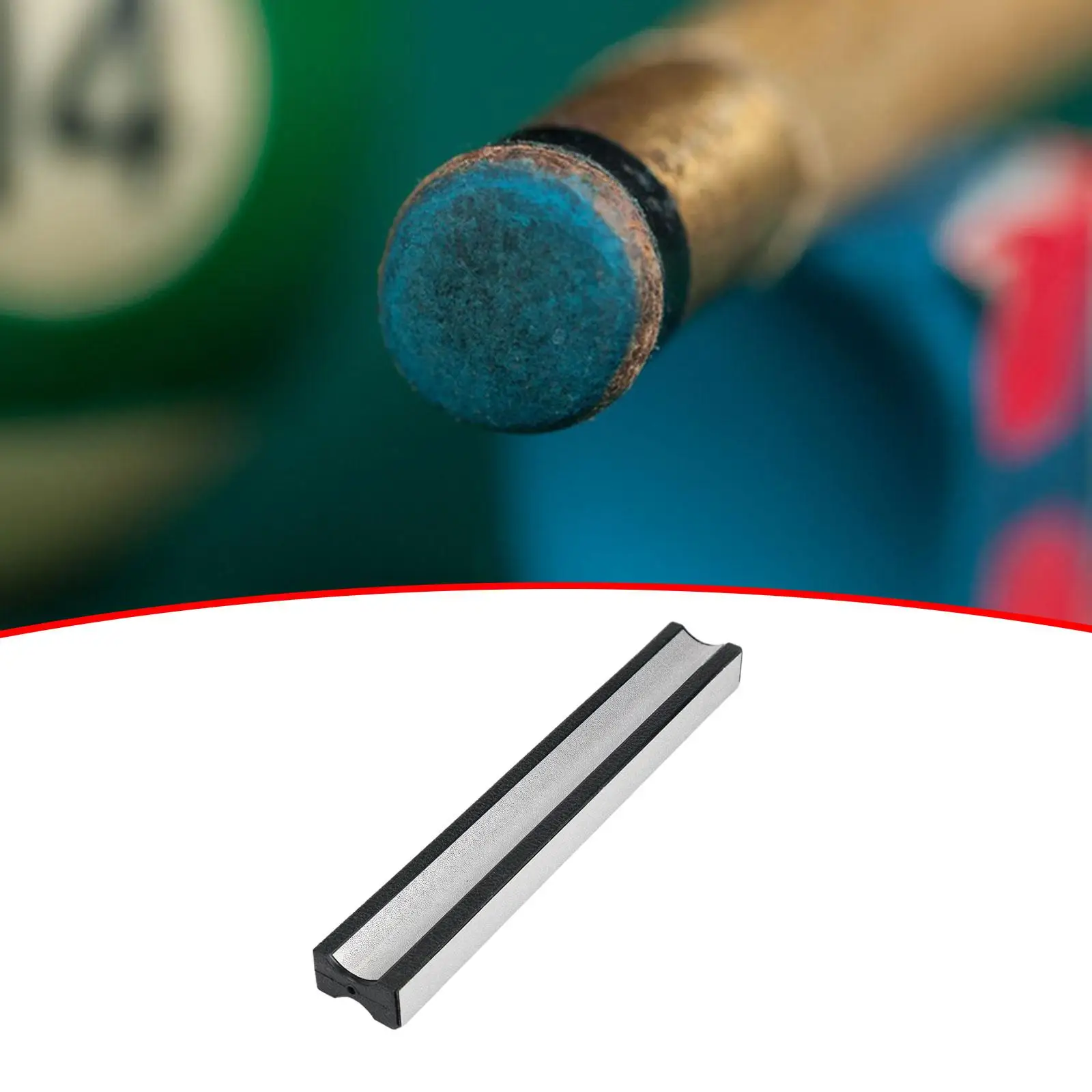 Stainless Steel Pool Cue Tip Sander Repair and Shaping Tool Metal Grinder File Burnisher for Billiards Cue Tips