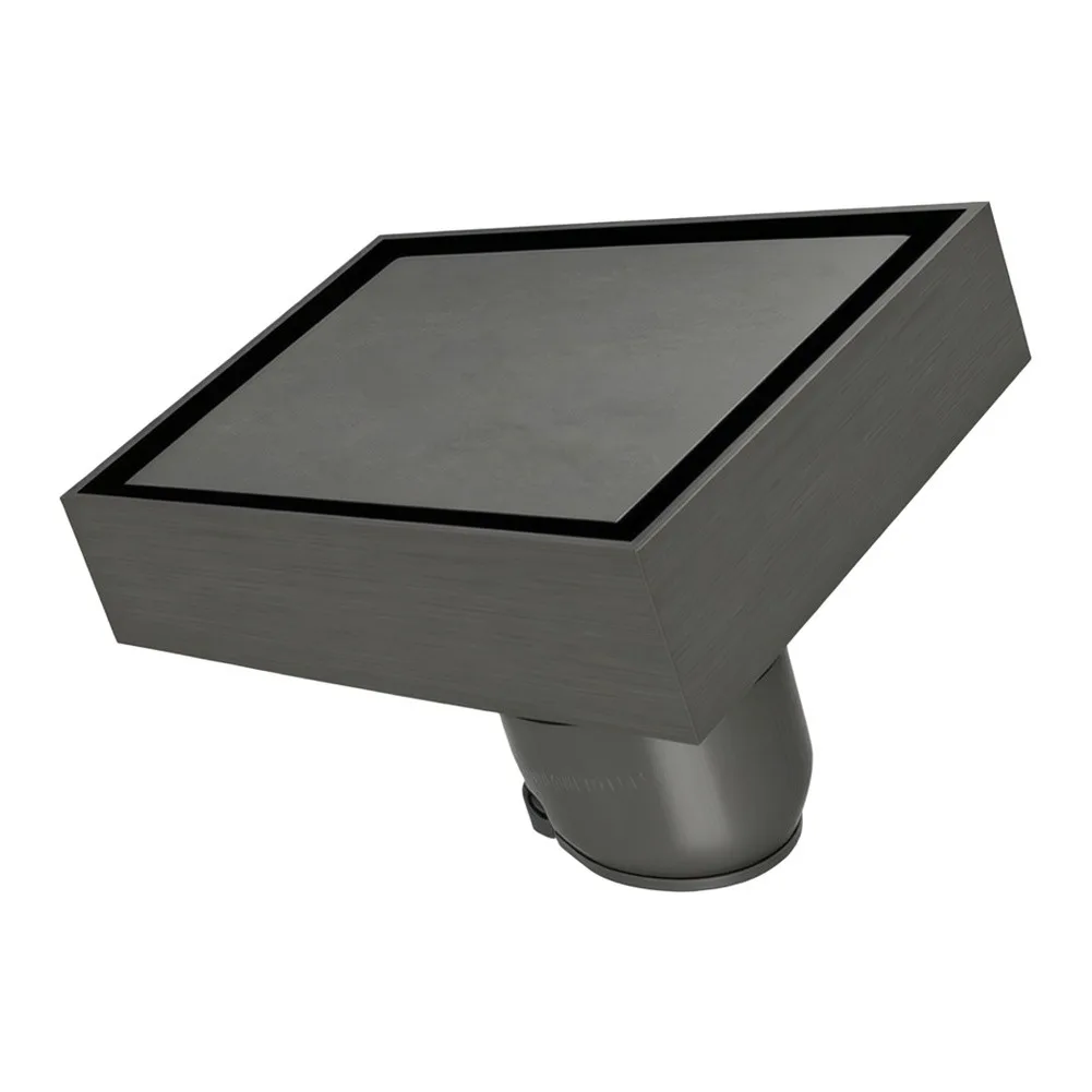 For Moist Environments Gray Bathroom Shower Drain Long Lasting Floor Drain Shower Removable Filter Drain Fresh Living Space