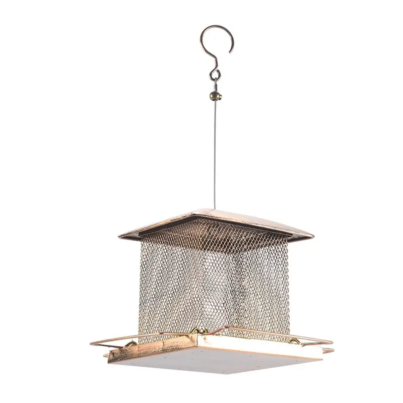 【Ship Within Bird Feeders For Outdoors Hanging - Large Capacity Heavy Duty Metal Squirrel Proof Wild Bird Feeders For Cardinal