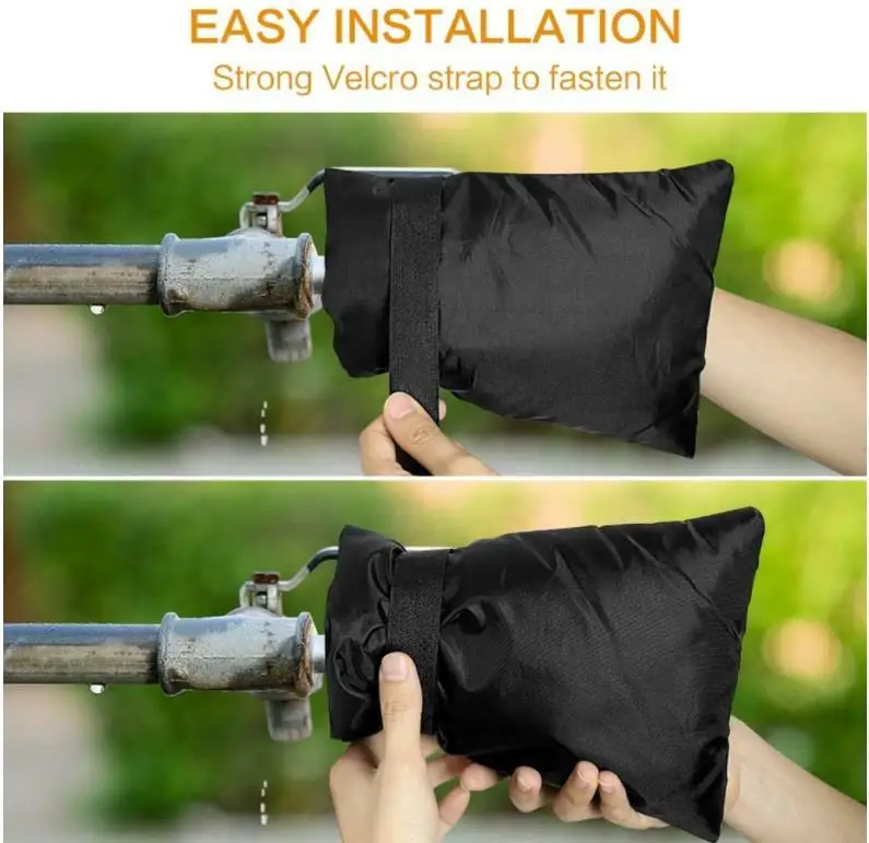 2개입 겨울 야외 정원 동결 방지 수도꼭지 보호 커버 보호대