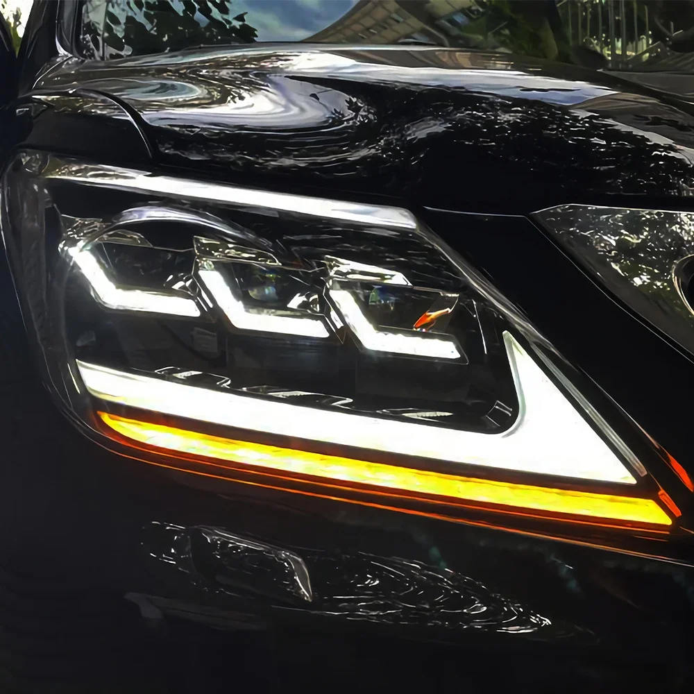 

Для Lexus LX570 2009-2015: Комплект для модернизации фар, светодиодные динамические проекционные линзы с эффектом потока, аксессуары для инструментов