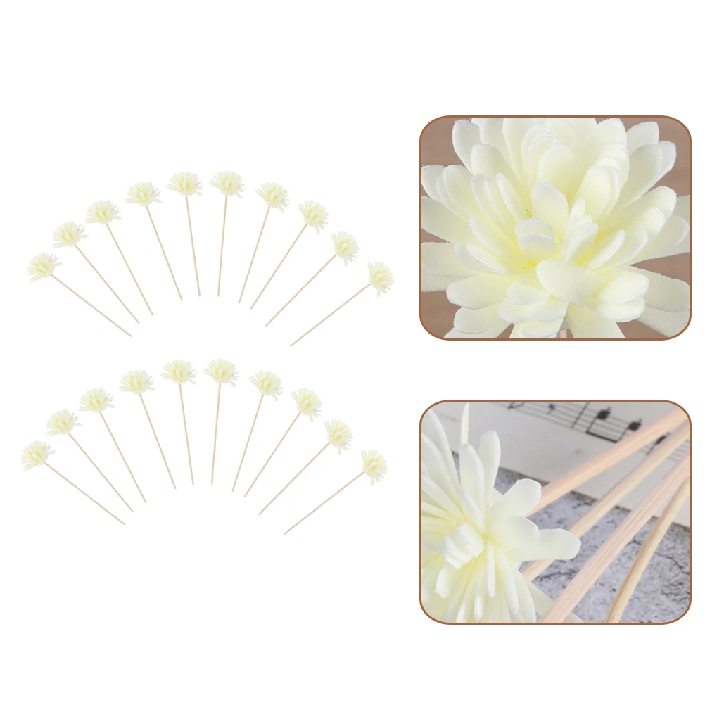 

20pcs Aromatherapy Rattan Flowers Fragrance Sticks PE Diffuser Refills Home Decor Accessories Relaxing Scents Gifts
