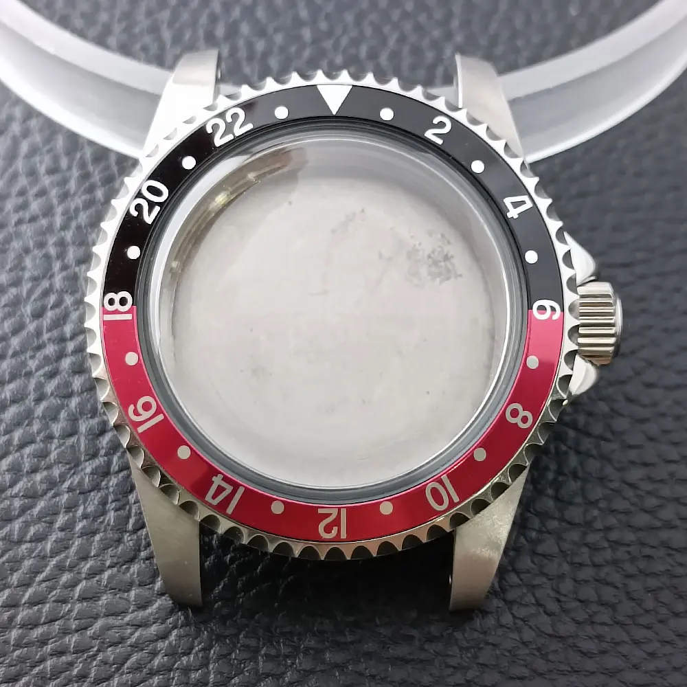 High-quality 39.5mm Silvery Retro Steel Case Fit NH34 NH35 NH36 Movement Case Watch Box