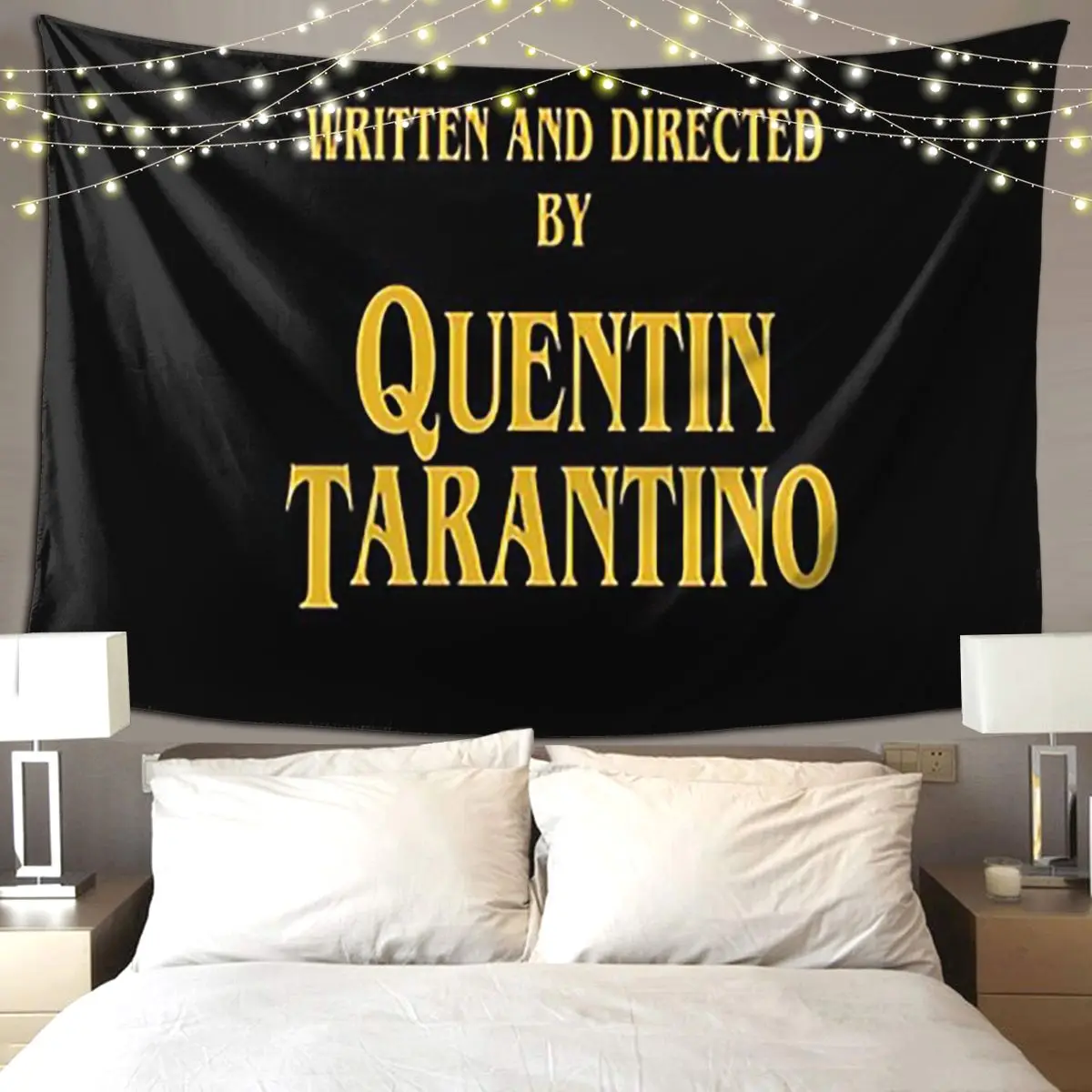 クエンティン・タランティーノ監督・脚本-タペストリー-面白い壁掛け-美的インテリア-寝室寮の部屋用タペストリー