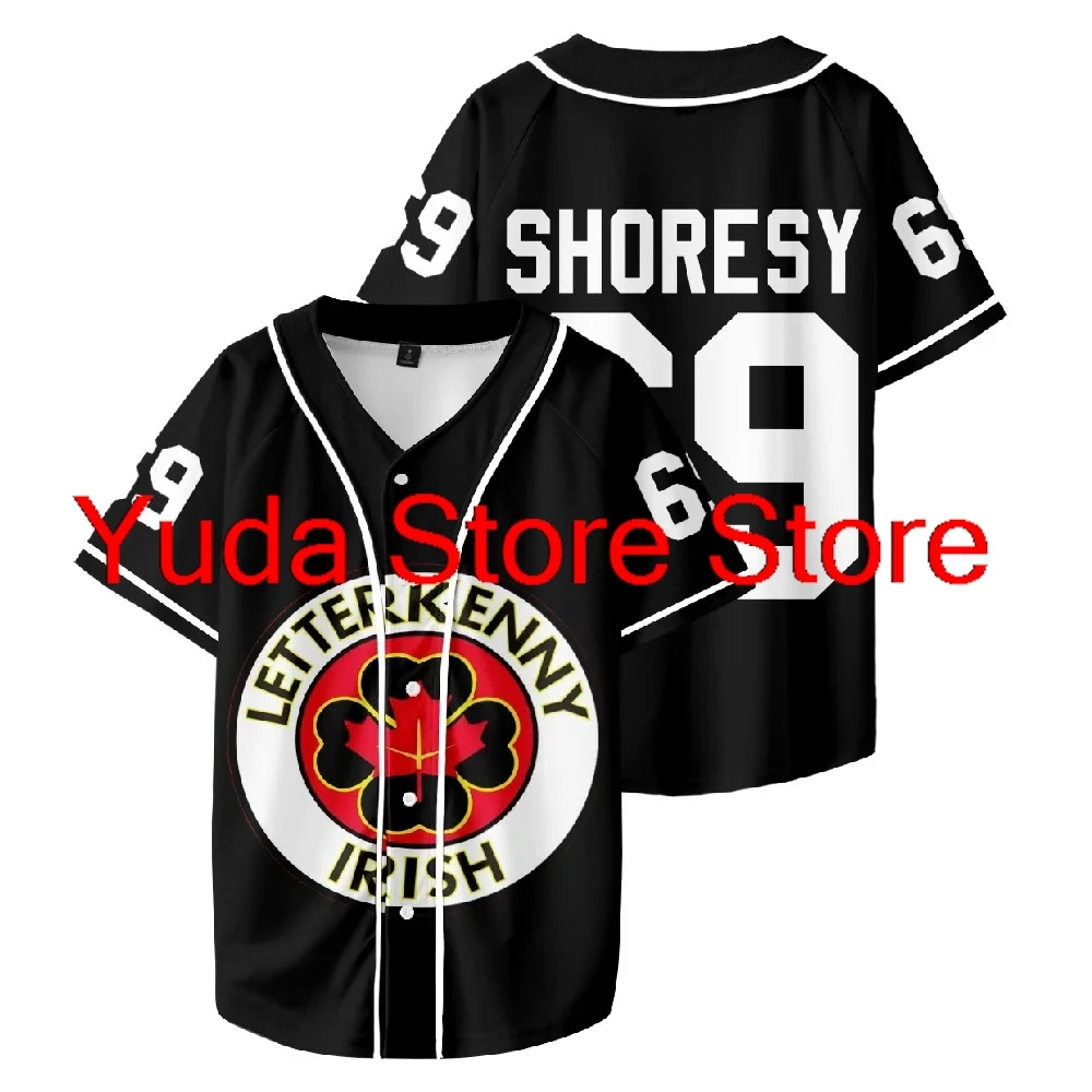 

Shoresy #69 Baseball Short Sleeve Baseball Jersey Number Outfit Men and Woman Short Sleeve Women Funny T Shirt