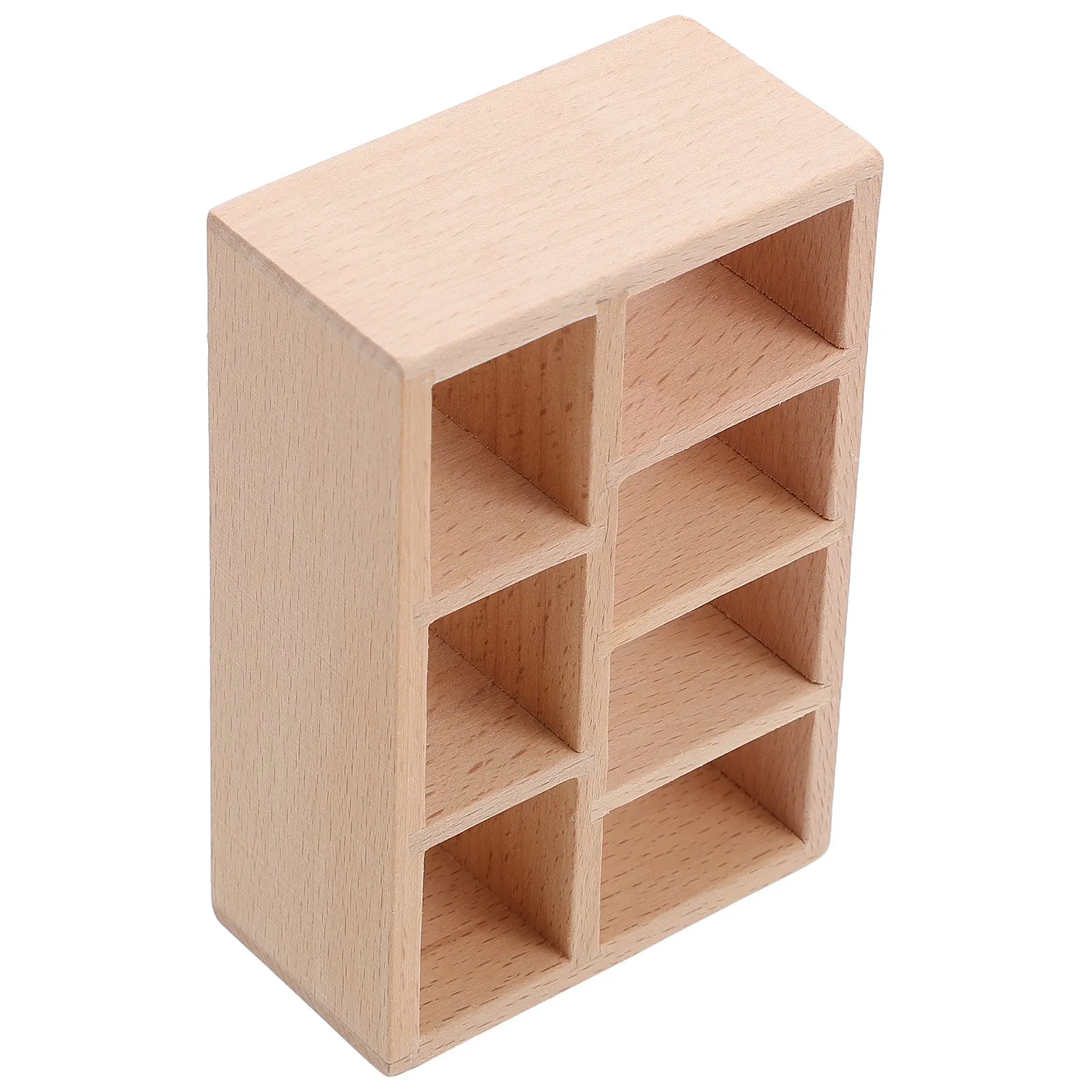 

Mini House Cabinet Wooden Furniture Lifelike Miniature Scene Accessory Miniature Wood Furniture Mini House Bookshelf