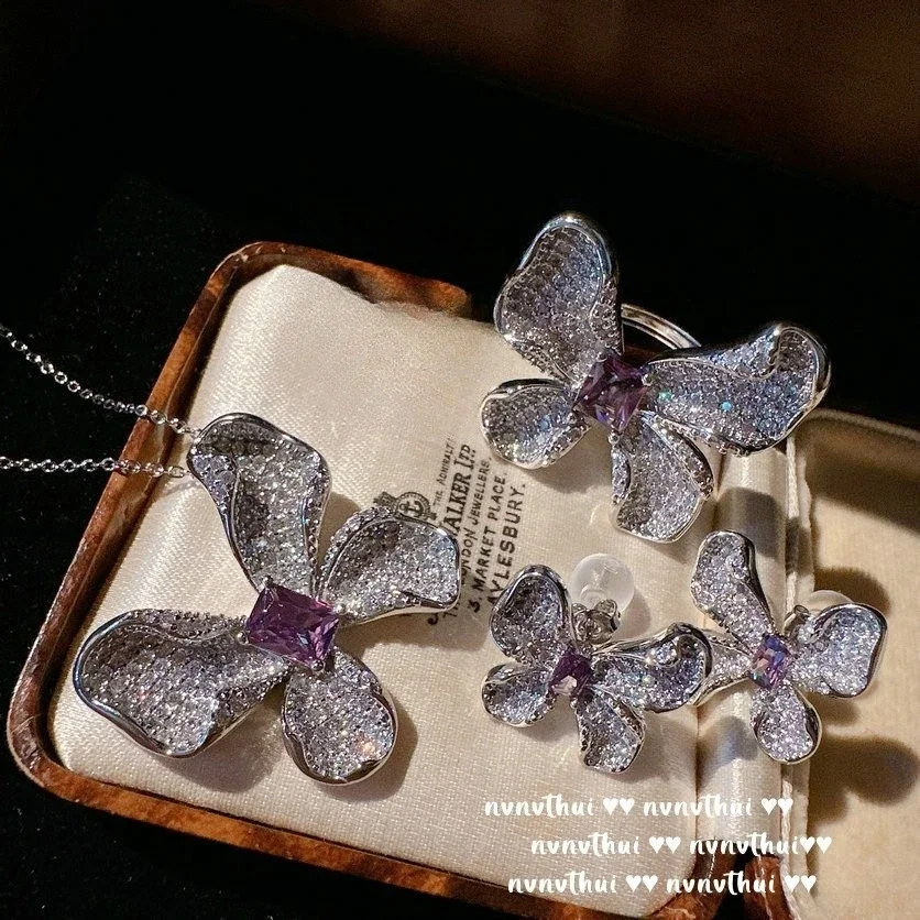 conjunto-de-joias-em-prata-esterlina-925-para-mulheres-pingente-cintilante-de-micro-zircao-borboleta-colar-anel-brincos-presente-original