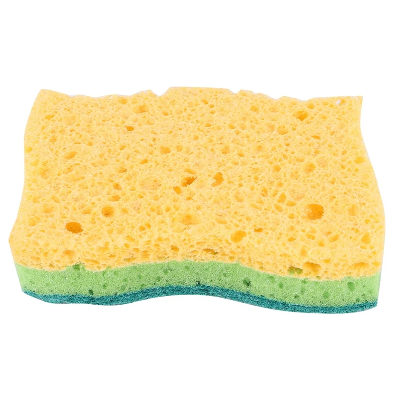 Non-Scratch Cellulose Household Kitchen Sponges, Dishes Sponge 5 Packages ,Multi-Use Dish Scrubber Sponge For Household