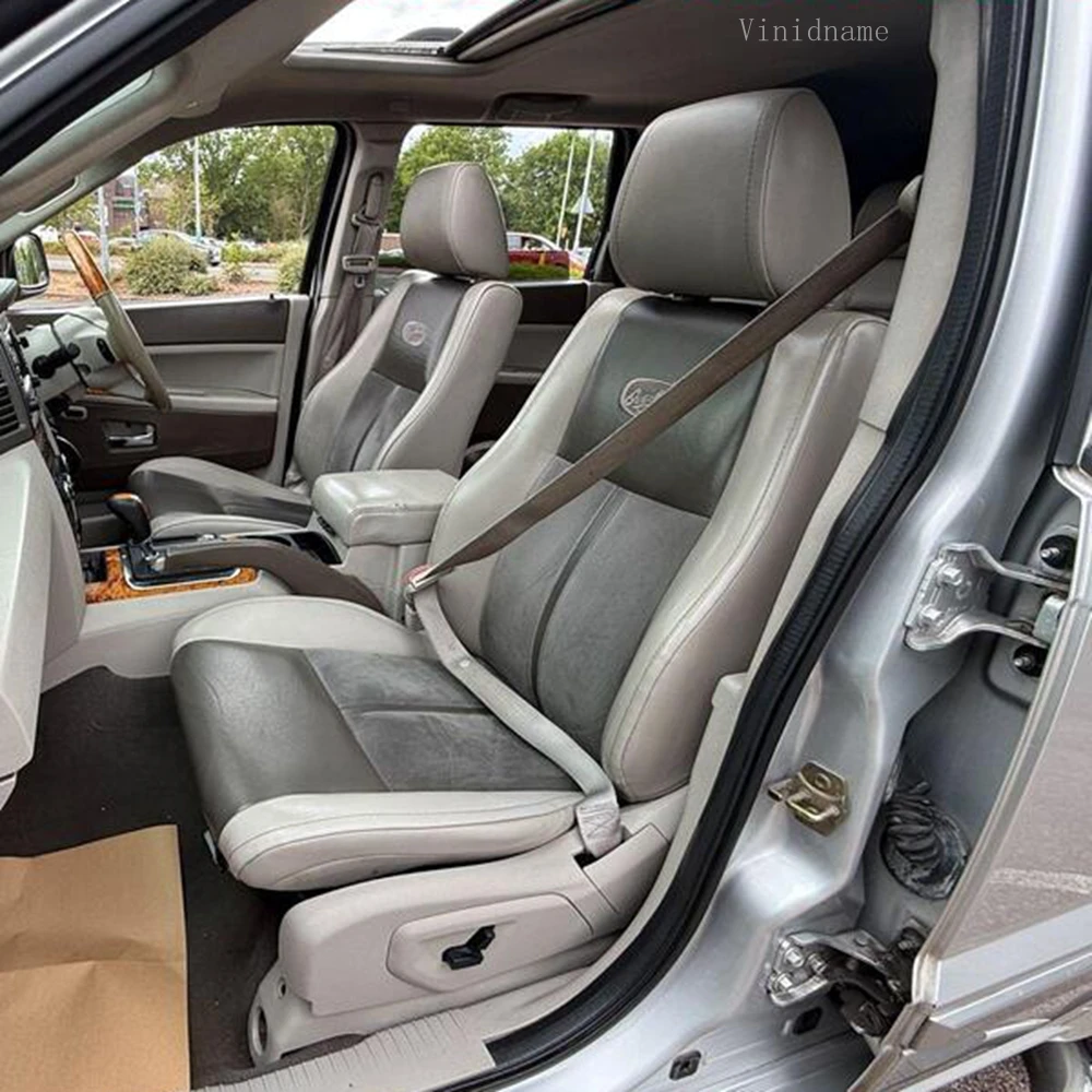 For Jeep Grand Cherokee III WK 2005 2006 2007 2008 2009 2010 PU Leather Custom Car Seat Covers Full Set Interior Accessories