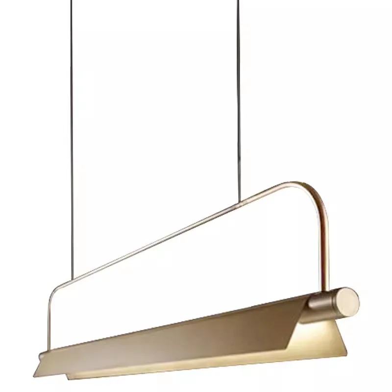 

Postmodern minimalist designer art office industrial style catering bar restaurant study long dining table chandelier