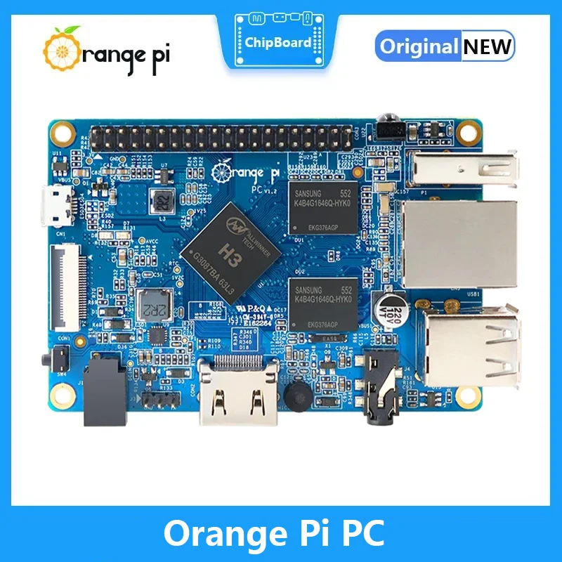 

Orange Pi PC 1GB H3 SoC 100M Ethernet RJ45 Open Source Mini PC Tablet Development Board Computer, Run Android,Ubuntu,Debian OS