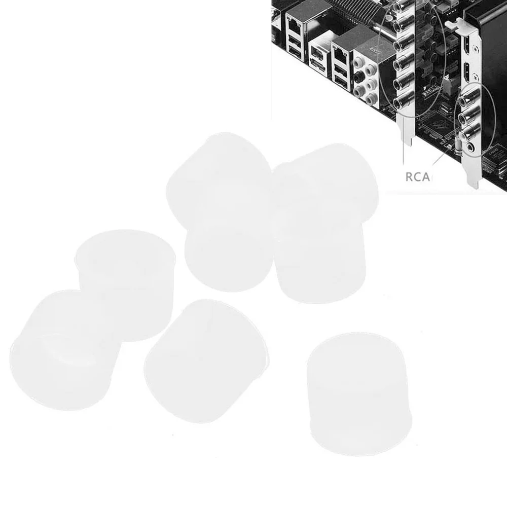 

ABKQ-500 шт./лот Защитные колпачки для RCA-разъемов, пылезащитные заглушки для аудиоразъемов типа «лотос»