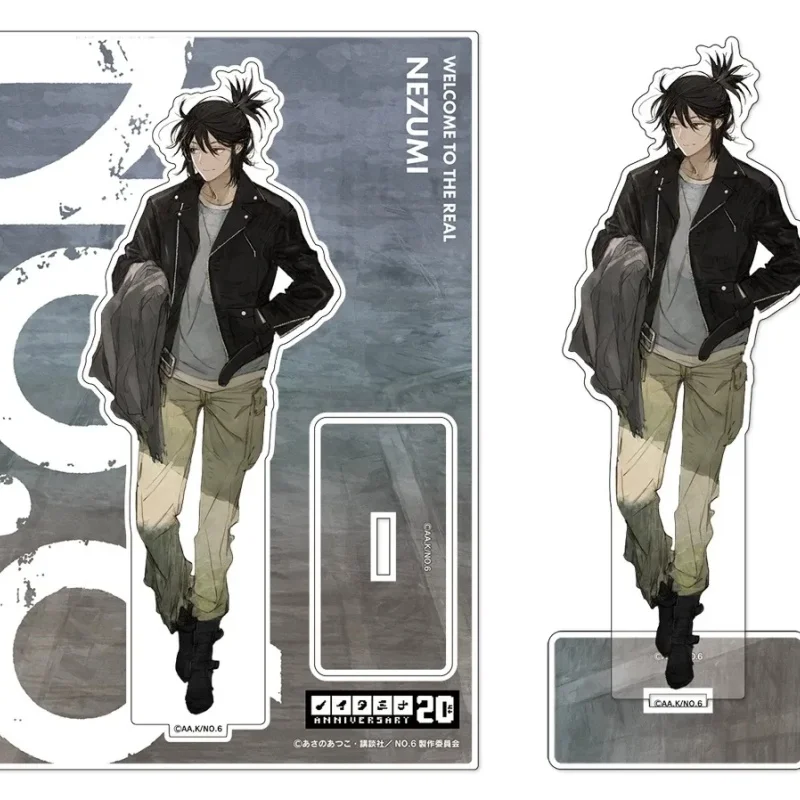 Lovely Products NO.6 Acrylic Standing Sign Board Keychain 15CM Desktop Ornament Anime Merchandise Nezumi,Shion Cosplay Gift