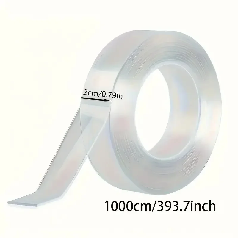 شريط نانو مقاوم للماء والرطوبة على الوجهين لمنتجات الحمام، صندوق صابون ثابت ولصق/رف المناشف، لا يسقط #4