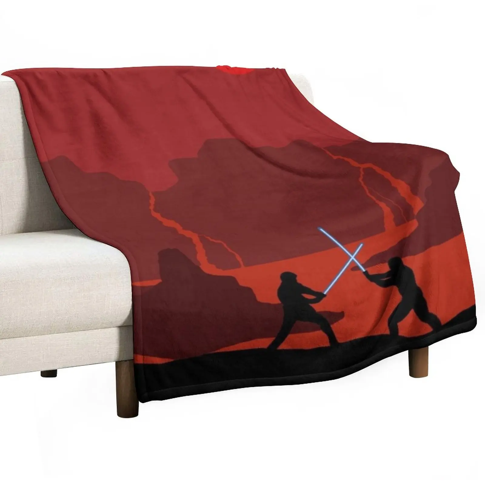 Mustafar Final Battle Version 2 Throw Blanket Soft Plaid Blankets Sofas Of Decoration Warm Blanket