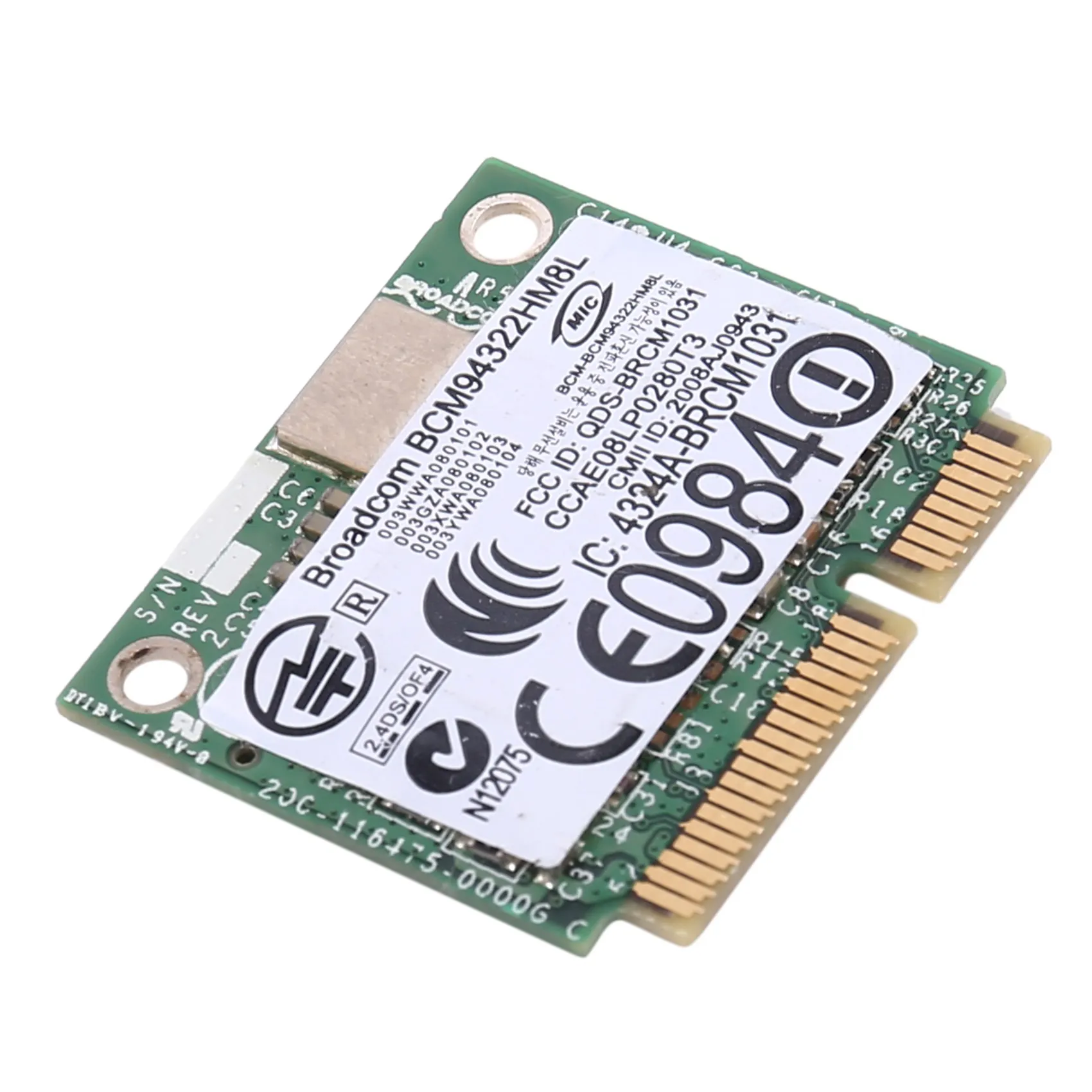 Muslimb BCM94322 Dual Band 300Mbps Mini PCIE WiFi scheda di rete Wireless 802.11A/B/G/N DW1510 per Mac OS/Hackintosh