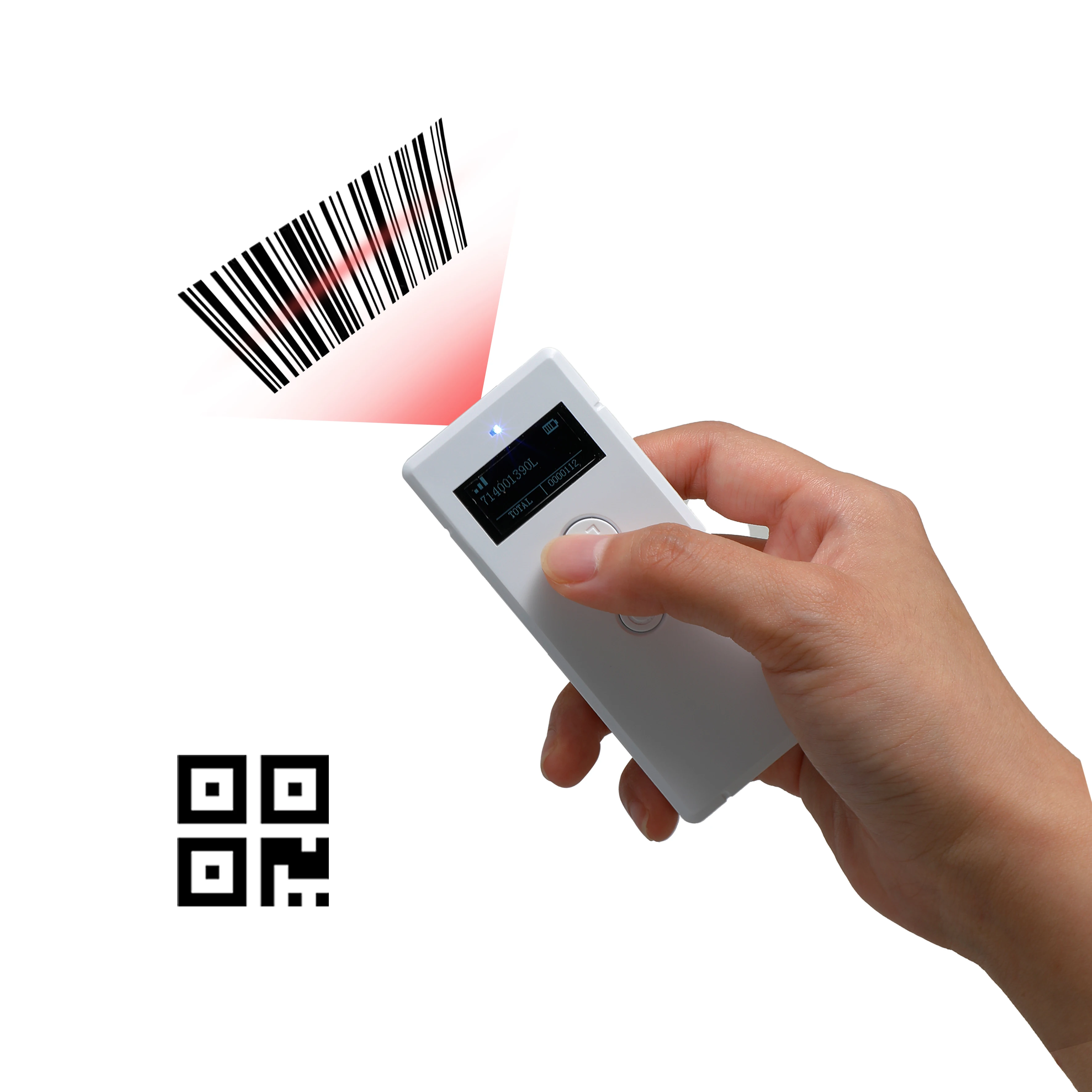 

BX20 Handheld Portable Mini Barcode Scanner Wireless 2d BT 1D/2D Bar Code Reader QR Code Scanner PDF417 for Express Logistics