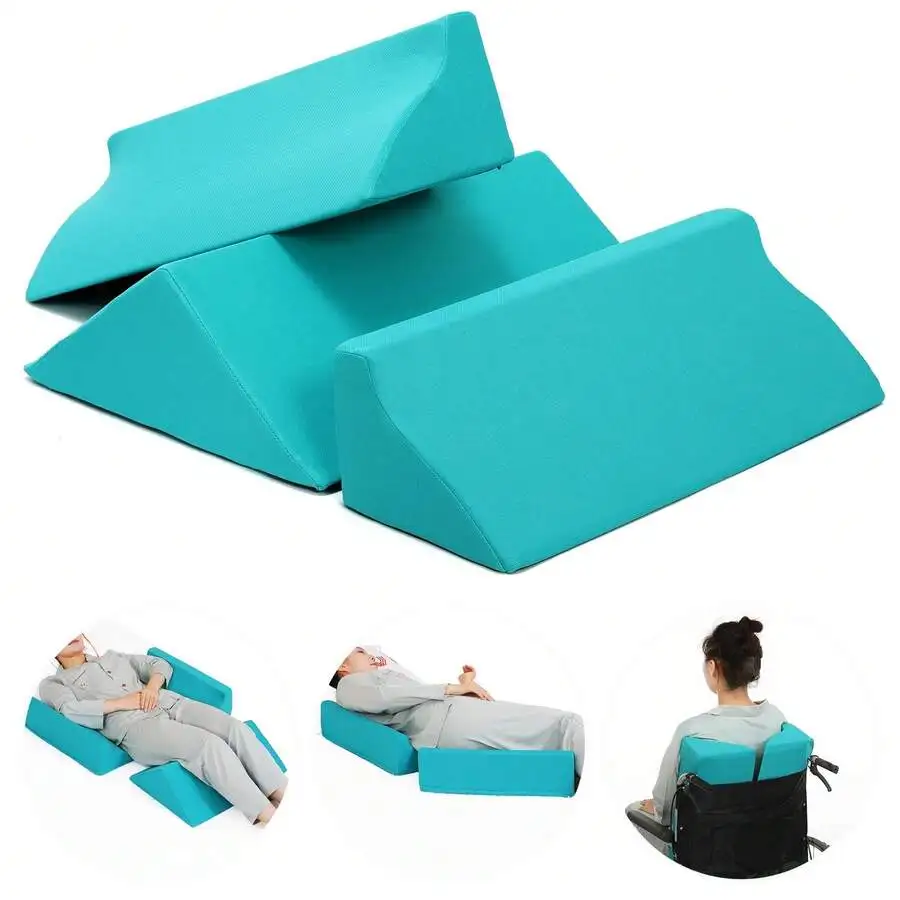 3-In-1 Side Wedge Pillow,Bed Wedges & Body Positioners,Wedge Pillow For Back, Knee, Leg And Any Part Of Body, Foam Wedges For Po