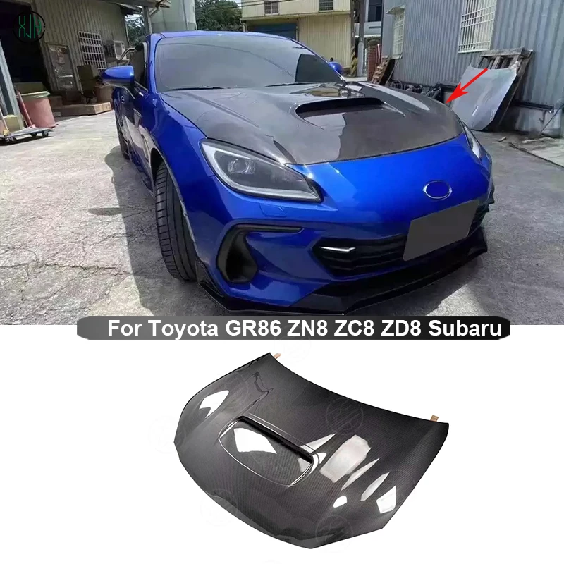 

Углеродное волокно для Toyota GR86 ZN8 ZC8 ZD8 Subaru BRZ 2019 + передний бампер автомобиля, капот двигателя, вентиляционная крышка, запчасти VR Style